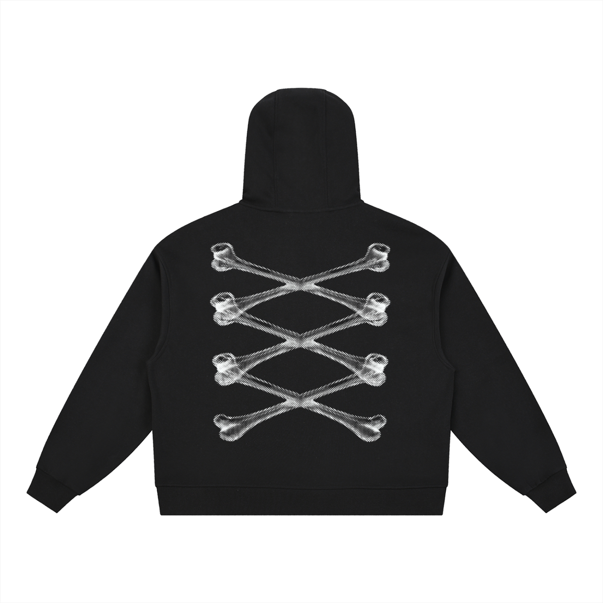 SKELETON BUTTON HOODIE